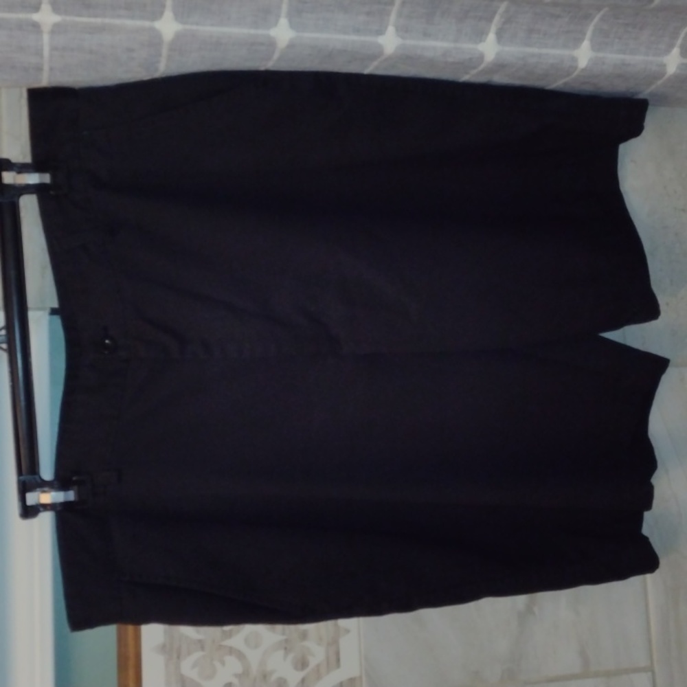 Men's black golf shorts